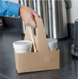 Factory Custom Wholesale Cheap Blank Kraft Paper Coffee Cup Holder