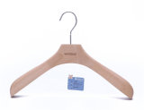 Eco-Friendly Beech Wooden Coat Hanger with Logo
