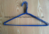 100 White Coated Wire Dress, Shirt Hangers; 18