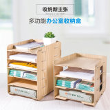 DIY New Style 6 Layers Wooden Office Organizer D9120