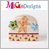 Christmas Ginger Bread Ceramic Napkin Holder Decoration