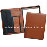 Custom Style Leather Clear File Folder Agenda Holder