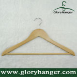 Garment Usage Natural Wood Hangers with Trousers Bar