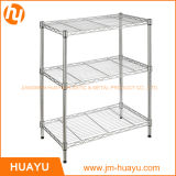Chrome Rack 3 Tier Adjustable Wire Shelving for Kitchen Home