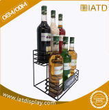 Store Customizable Countertop Wire Metallic Small Wine Display Rack/Stand