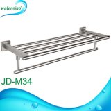 Jd-M34 Brushed Towel Holder SS304 Bathroom Accessories Square Towel Rack