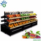 Supermarket Three Tiers Storage Display Stand Shelf Rack for Fruits and Vegetables (VMS907)