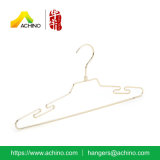 Brass Notched Shoulders Wire Hanger with for Coat