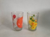 Hot Selling New Design 6PC Pack Set 8 Oz Printed Glass Cup