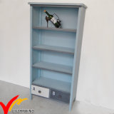 Shabby Chic Country Blue Wooden Bookcase Wooden Bookshelf