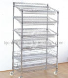 6-Layer Portable Anti-Static Wire Shelving for Industrial Use
