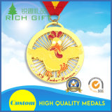 Custom High Quality Chicken Shape Individuality Gold Metal Medal