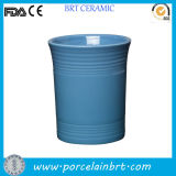 Wide Mouth Blue Porcelain Kitchen Utensil Rack