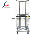 Plates Racking System, Jack Stack Trolley, Stainless Steel, for Hold 48/60/72/84/96 Plates