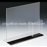 High Quality Acrylic Brochure Stand with Pocket (YYB-868)