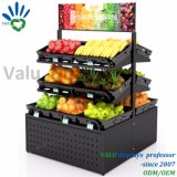 Supermarket Fruit and Vegetable Display Rack Floor Standing Storage Stands Shelf