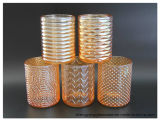 Hot Sell Ion Plating Glass Votive Holders