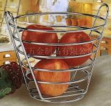 High-Capacity Metal Fruit Basket