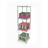 Square Chrome Metal Wire Display Rack with NSF Approval