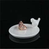 New Style Lovely Bird Design Ceramic Ring Holder