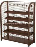 Store Fixture Brown Color Supermarket Shelf with Grid Rack