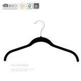 Hh Black Velvet No Bar Flocked Clothes Hanger, Plastic Clothes Hanger