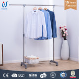 Extendable Single Rod Clothes and Shoes Hanger Stand