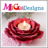 Gift Ceramic Flower Design Candle Holder for Wedding