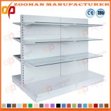 Metal Double Sided Cosmetic Display Shelf with Glass Shleves (Zhs104)