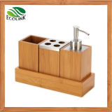 Bamboo Bathroom Accessories Bamboo Soap Dispensor Bathroom Set