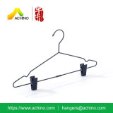 Black Wire Suit Hanger with Clips