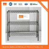 Transparent Powder Coated Wire Shelf 3tiers