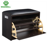 WYJ-002 Wooden Shoe Storage Bench with Cushioned Seat