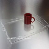 Custom Clear Acrylic Plastic Serving Tray for Cocktails Drink Food Party Bar