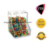 Clear Acrylic Candy Box with Two Compartment (YYB-263)