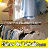 Keenhai Custom-Made Stainless Steel Metal 4 Way Clothing Display Rack