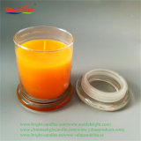 Matt Frosted Rustic Glass Lid Candle for Luxury Gifts