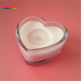 Pink Handmade Heart Glass Jar Scented Candles for Valentine's Day