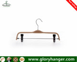 Laminated Wooden Top Hanger with Trouser Clips