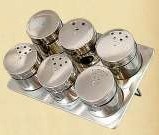 Stainless Steel Magnetic Spice Rack (CL1Z-J0604-6H)