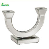 Whosale Clean Glass Mirror Candle Holder