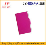 The Pink PVC Card Holder in Aluminum