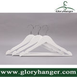 Wholesale White Wood Suit Hanger with Antislip Bar