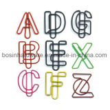 Alphabet Shape PVC Coated Paper Clips