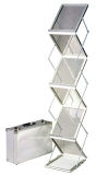 Metal Literature Rack Display Holder Stand, Pop-up Magazine Rack, for Trade Show