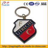 Soft Enamel Metal Shield Key Chain with Key Ring Holder
