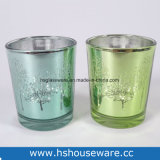 Tree Design Colorful Glass Tea Light Holders