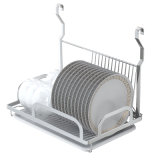 Steel Dish Drying Rack with Tray Kitchen Dish Drainer Wall Mounted