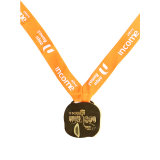 Promotional Custom Silver Enamel Athlete Sports Medal