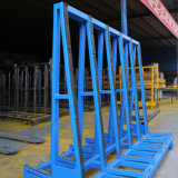 Steel Material A Shape Warehouse Storage Glass Rack